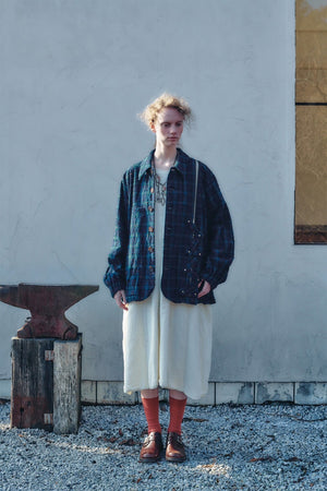 【YUTA MATSUOKA】"Fork Needle Punch Coach Jacket"